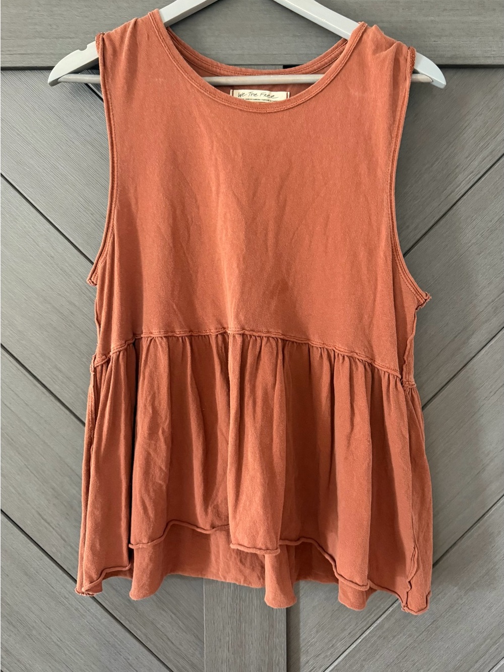 We The Free Rust Tiered Sleeveless Top